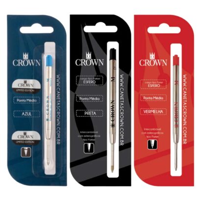 Carga Crown Esferográfica Tipo Parker