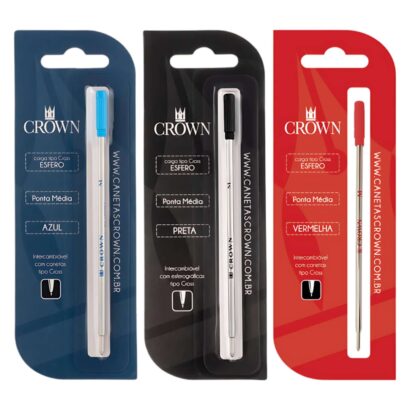 Carga Crown Esferográfica Tipo Cross