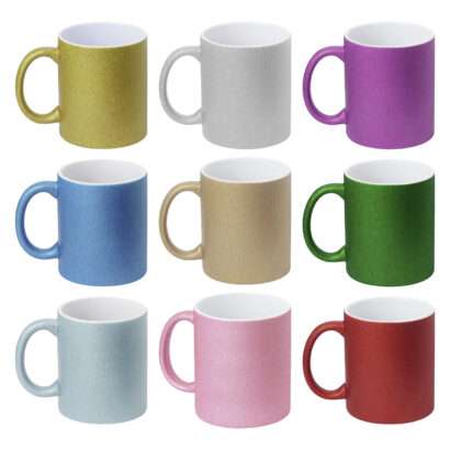 Caneca De Cerâmica Glitter 325ML