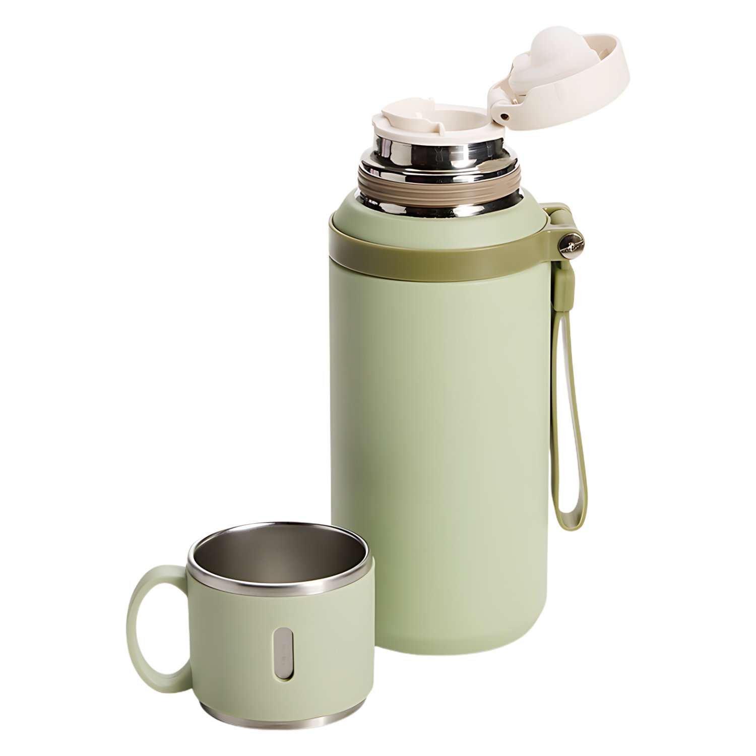 Garrafa Térmica 600ml Com Caneca - Imagem 2