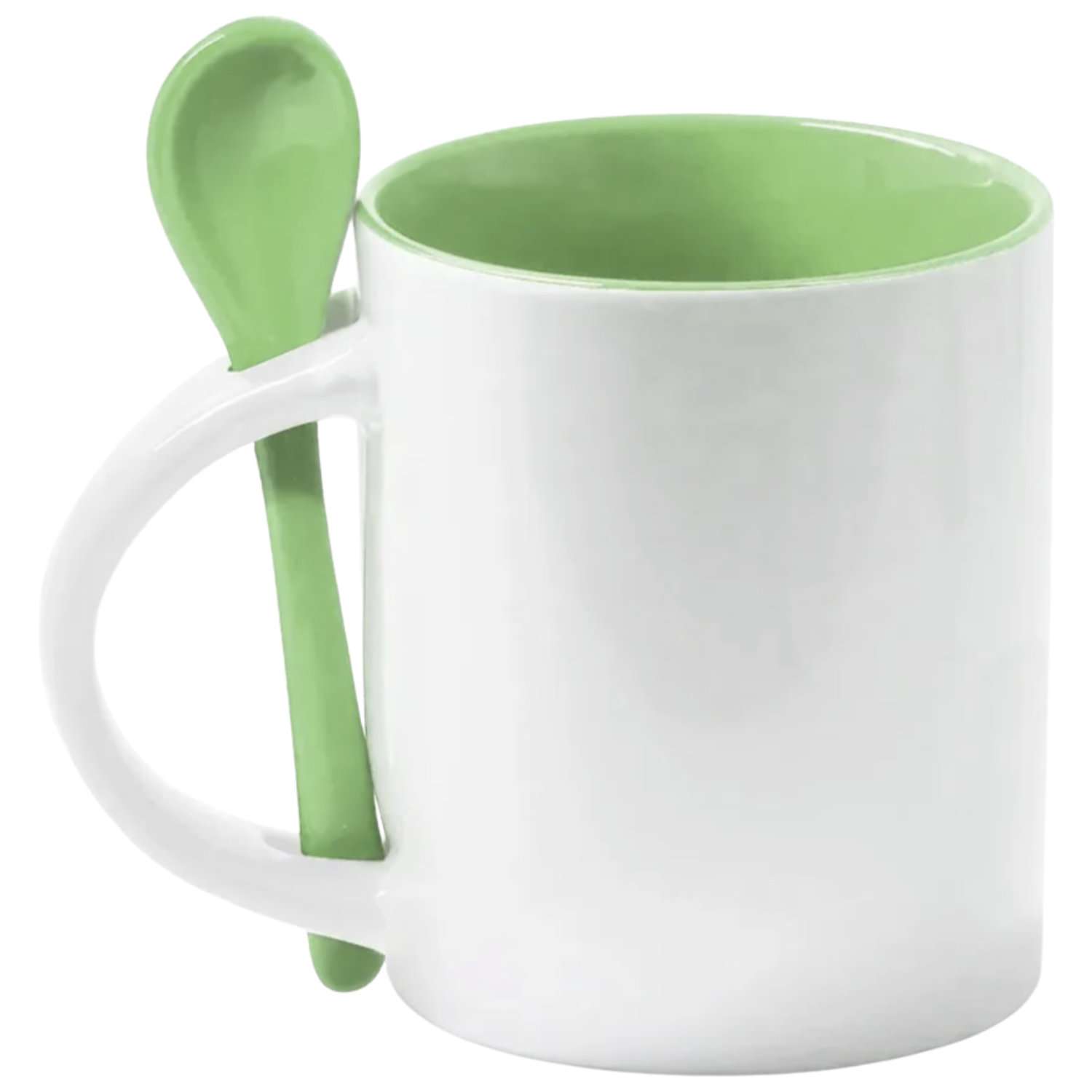 Caneca De Cerâmica Com Colher 325ml - Imagem 3