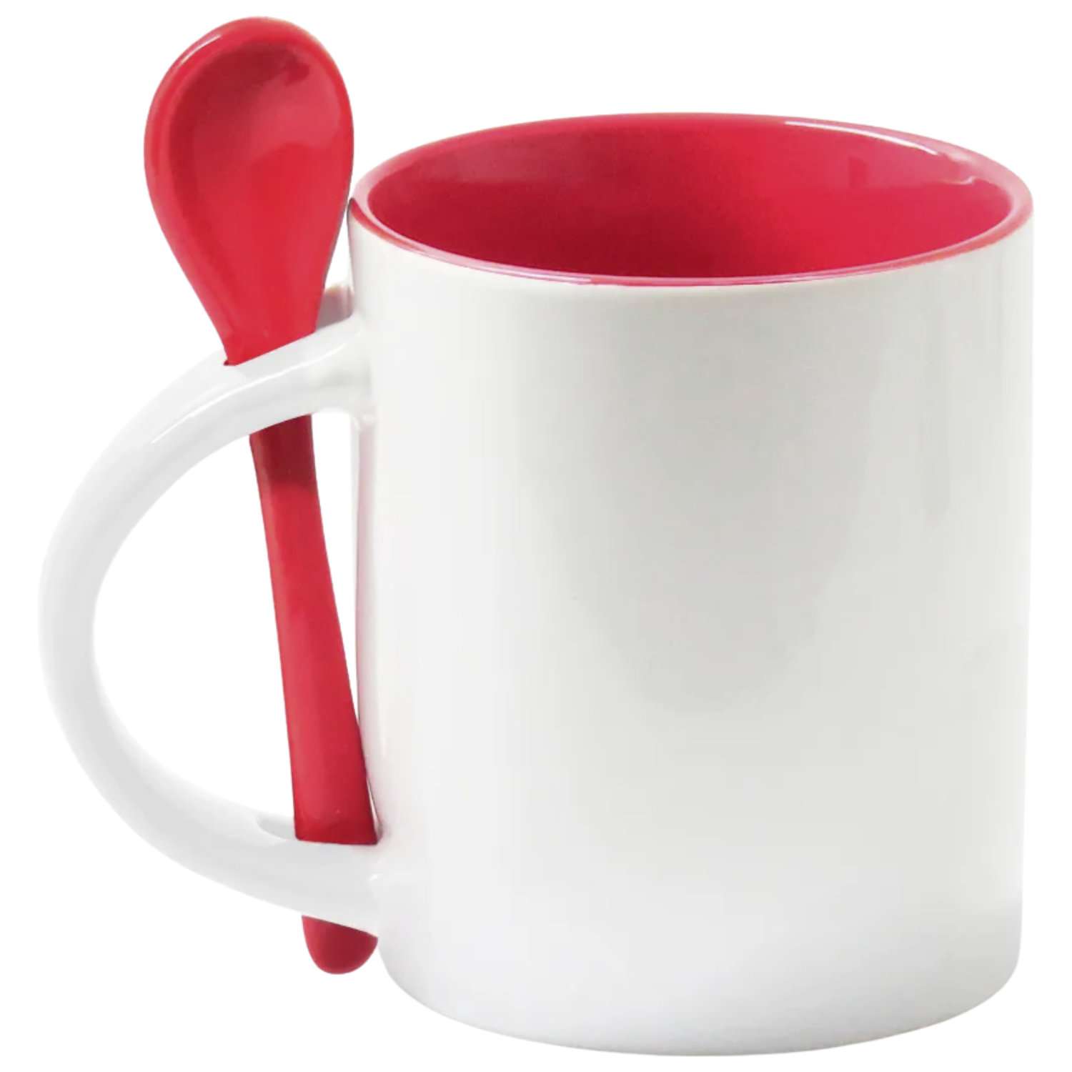 Caneca De Cerâmica Com Colher 325ml - Imagem 2